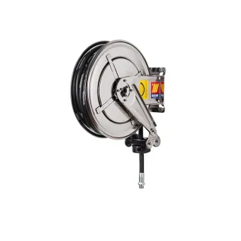 Meclube - avvolgitubo automatico in acciaio inox aisi 304 fisso fx-400 per aria-acqua ø 1/2"10m
