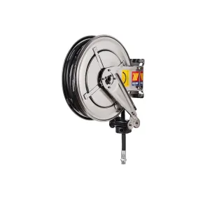 Meclube - avvolgitubo automatico in acciaio inox aisi 304 fisso fx-400 per aria-acqua ø 1/2"10m