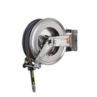 Meclube - avvolgitubo automatico in acciaio inox aisi 304 orientabile sx-555 per benzine ø 1"-25x35 15m