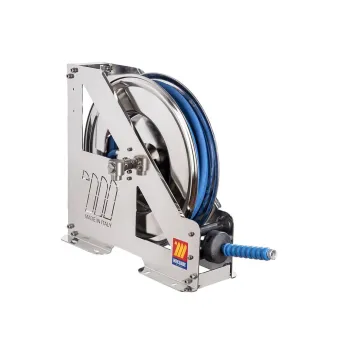 Meclube - avvolgitubo automatico in acciaio inox aisi 304 serie heavy-duty hdx-460 per acqua 150°c ø 1/2"15m