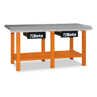 Beta c56-r - banchi lavoro piano acciaio red