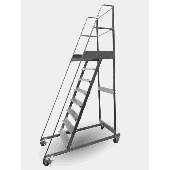 Italscale - Scala a palchetto S1P con 4 ruote piroettanti + freno a leva