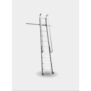 Italscale - Scala scorrevole frontale con ganci per binario tondo S0515