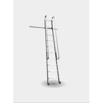 Italscale - Scala scorrevole frontale F12 completa di carrello per eseguire curve