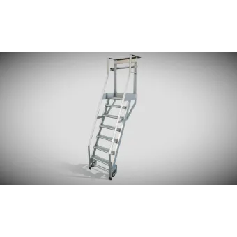 Italscale - Scala scorrevole laterale SL su ruote con molle completa di carrello