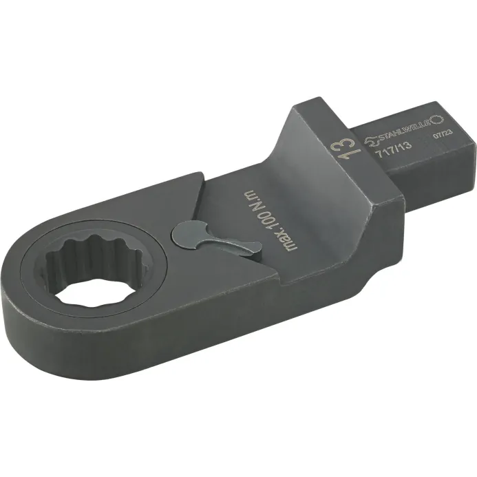 Stahlwille -717/22 Inserto ad anelli a cricchetto 22 mm per chiave dinamometrica (attacco 9x12) 160 Nm Max
