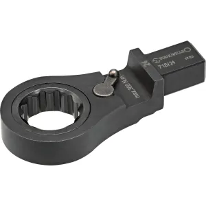 Stahlwille -718/21 Inserto ad anelli a cricchetto 21 mm per chiave dinamometrica (attacco 14x18) 330 Nm Max