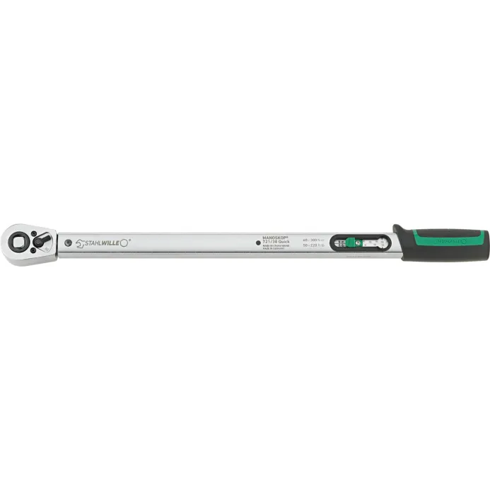 Stahlwille -721/30 QUICK Chiave dinamometrica con cricco reversibile fisso con range 60/300 Nm