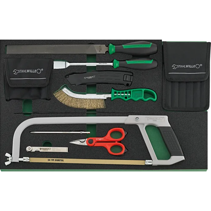 Stahlwille - TCS 8 821/21 Assortimento seghetto, lime e accessori da 21 pezzi