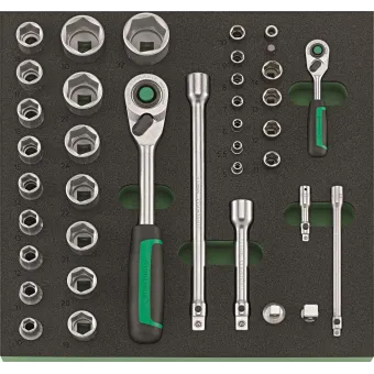 Stahlwille - TCS 1 821/38 Assortimento cricchetti e bussole da 38 pezzi