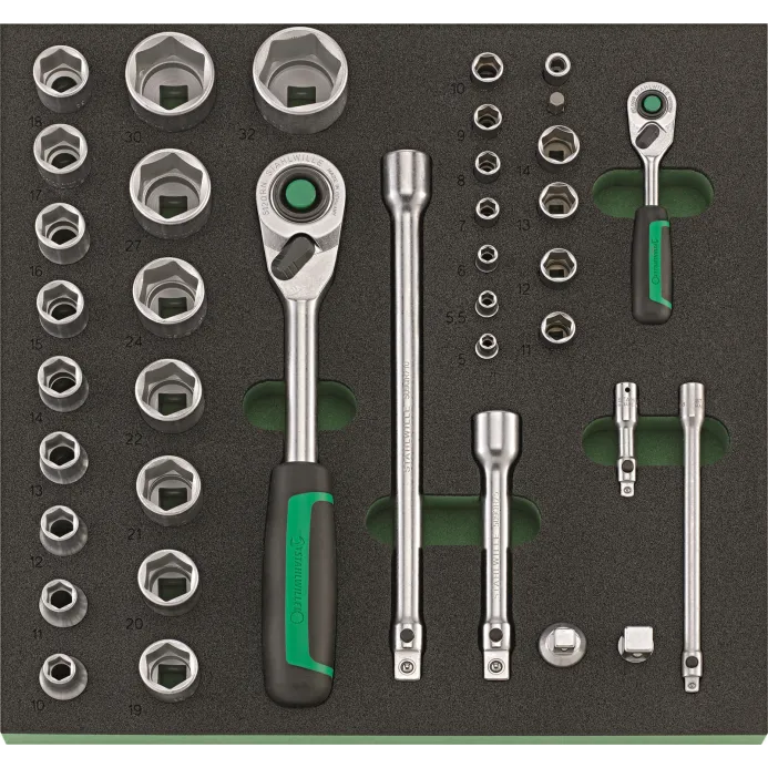 Stahlwille - TCS 1 821/38 Assortimento cricchetti e bussole da 38 pezzi