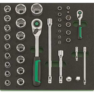 Stahlwille - TCS 1 821/38 Assortimento cricchetti e bussole da 38 pezzi