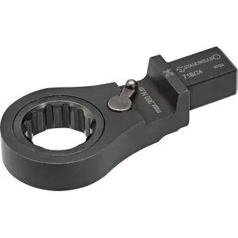 Stahlwille -718/27 Inserto ad anelli a cricchetto 27 mm per chiave dinamometrica (attacco 14x18) 360 Nm Max