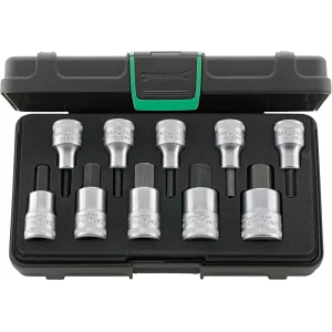 Stahlwille - 54/10 KN Cassetta da 10 bussole maschio esagonali da 1/2" inhex 54