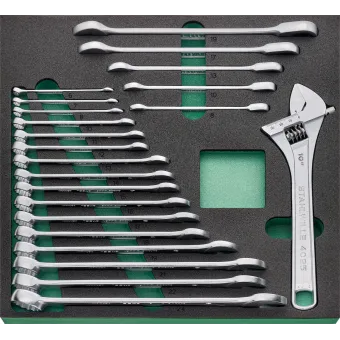 Stahlwille - TCS 4 821/22 Assortimento chiavi combinate e chiavi a cricchetto da 22 pezzi