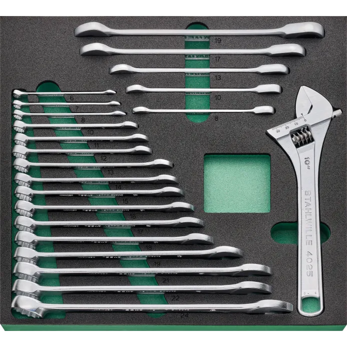 Stahlwille - TCS 4 821/22 Assortimento chiavi combinate e chiavi a cricchetto da 22 pezzi