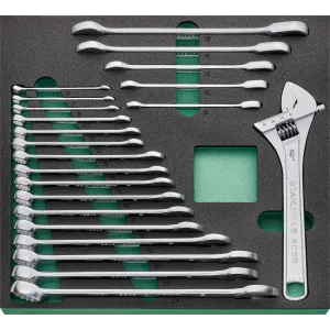 Stahlwille - TCS 4 821/22 Assortimento chiavi combinate e chiavi a cricchetto da 22 pezzi