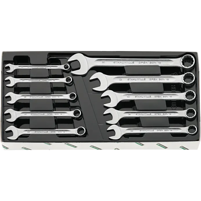 Stahlwille - 13/10 KT Serie chiavi combinate da 10 pezzi in termoformato rigido