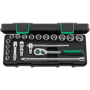 Stahlwille - 45/14/5iQR KN Cassetta da 14 bussole poligonali da 3/8" e 5 accessori quick release