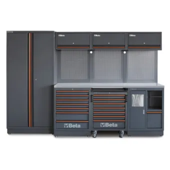 Beta c45pro 2.0 x - arredi pro 2.0 3mt piano inox + armadio