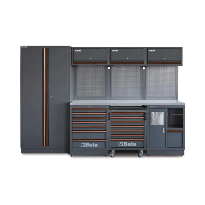 Beta c45pro 2.0 x - arredi pro 2.0 3mt piano inox + armadio