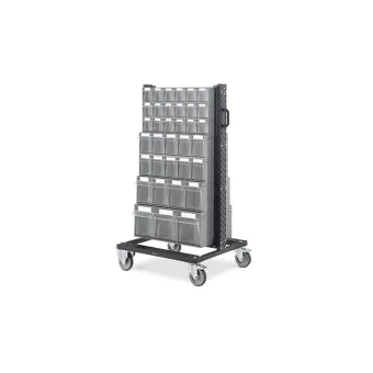 Fami - Carrello con Visual Box con ruote