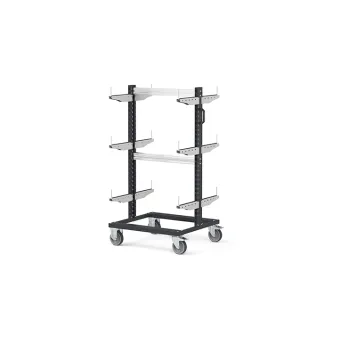 Fami - Carrello con supporti con ruote
