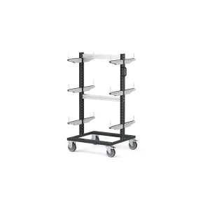 Fami - Carrello con supporti con ruote