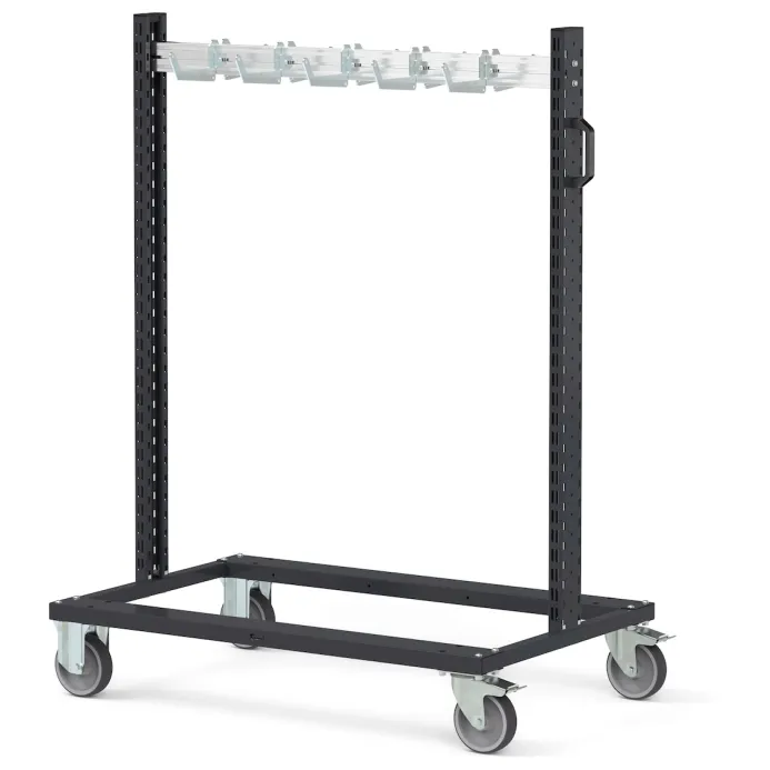 Fami - Carrello con ganci con ruote