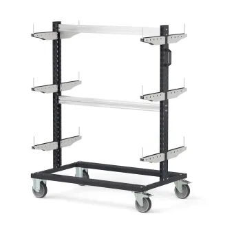 Fami - Carrello con supporti con ruote