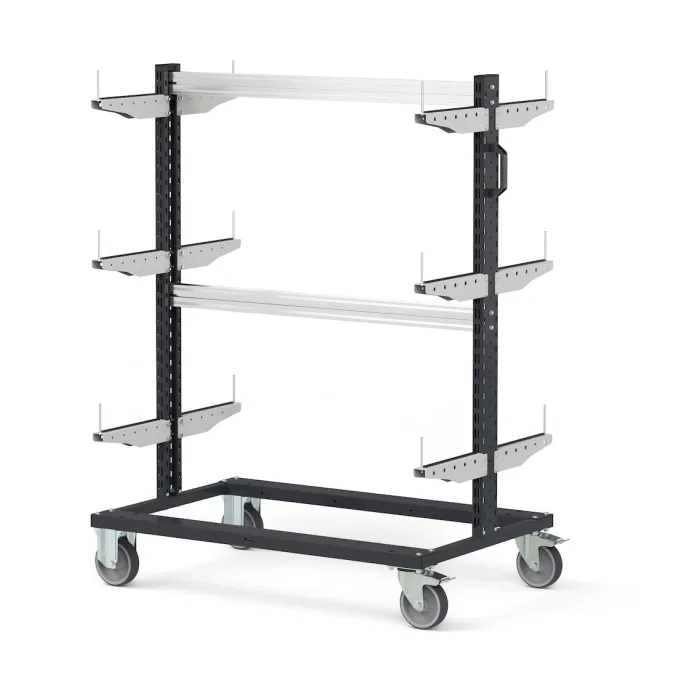 Fami - Carrello con supporti con ruote