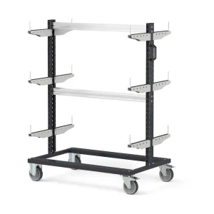 Fami - Carrello con supporti con ruote