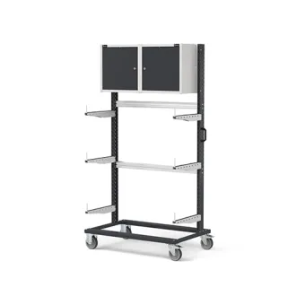 Fami - Carrello con supporti con ruote