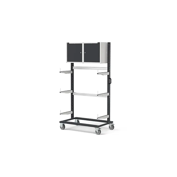 Fami - Carrello con supporti con ruote