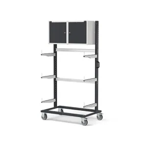 Fami - Carrello con supporti con ruote