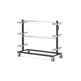 Fami - Carrello con supporti con ruote