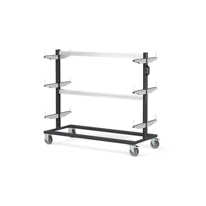 Fami - Carrello con supporti con ruote