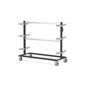 Fami - Carrello con supporti con ruote