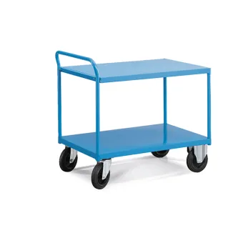 Fami - Carrello con base in acciaio con ruote