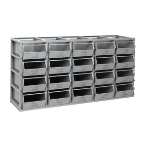 Fami - Scaffale con 20 contenitori mis. 4