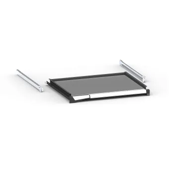 Fami - Piano estraibile a estrazione flessibile con maniglia Dark Grey