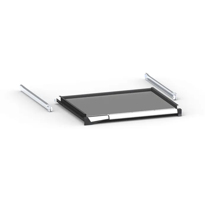 Fami - Piano estraibile a estrazione flessibile con maniglia Dark Grey