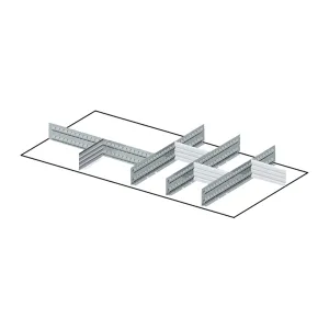 Fami - Set materiale di separazione per altezza frontale H100 mm