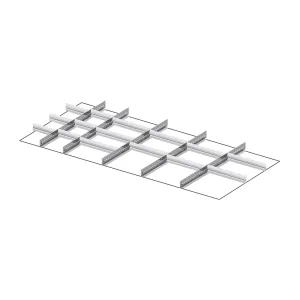 Fami - Set materiale di separazione per altezza frontale H100/125 mm