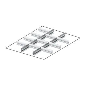 Fami - Set materiale di separazione per altezza frontale H75 mm
