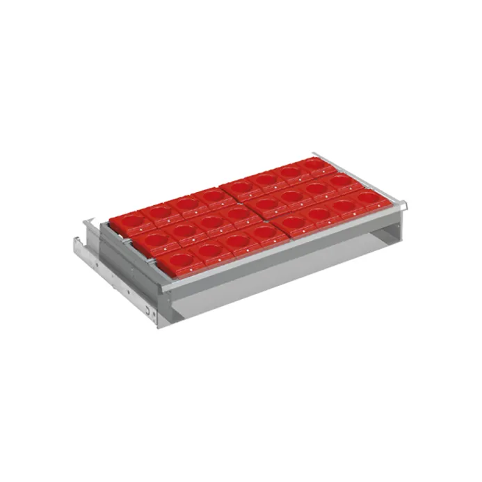 Fami - Telaio porta boccole a 3 file per cassetto completo di supporti - confezione 2 pezzi