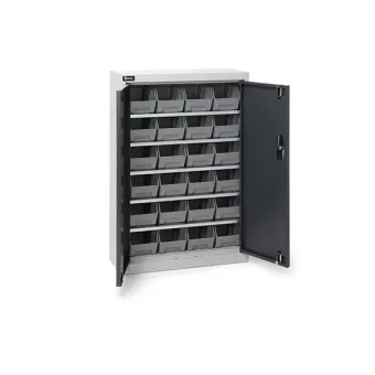 Fami - Armadio con porte a battente con 24 contenitori Picking Box Air