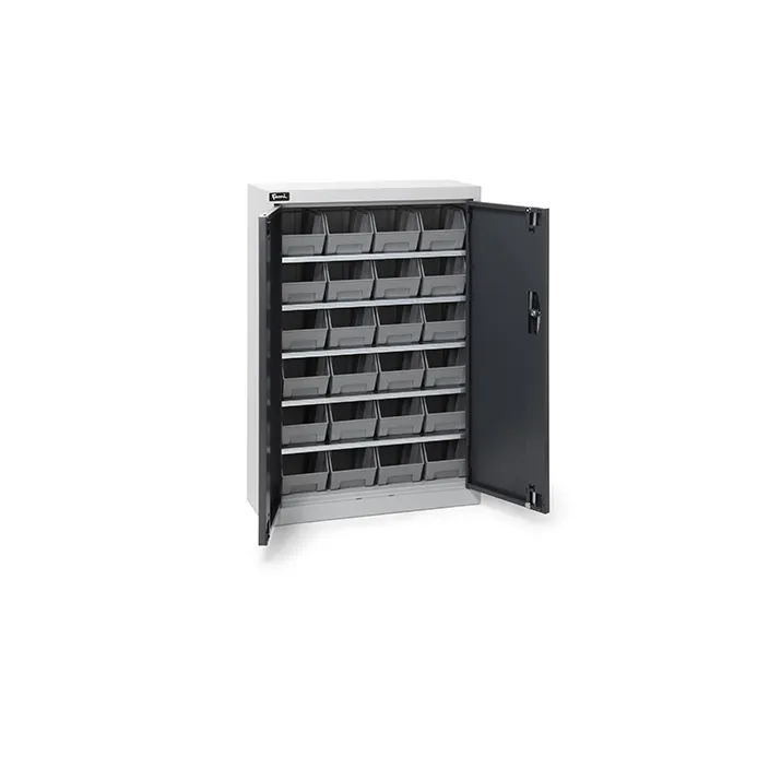 Fami - Armadio con porte a battente con 24 contenitori Picking Box Air