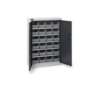 Fami - Armadio con porte a battente con 24 contenitori Picking Box Air