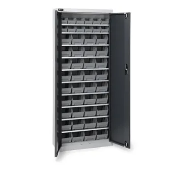 Fami - Armadio con porte a battente con 48 contenitori Picking Box Air